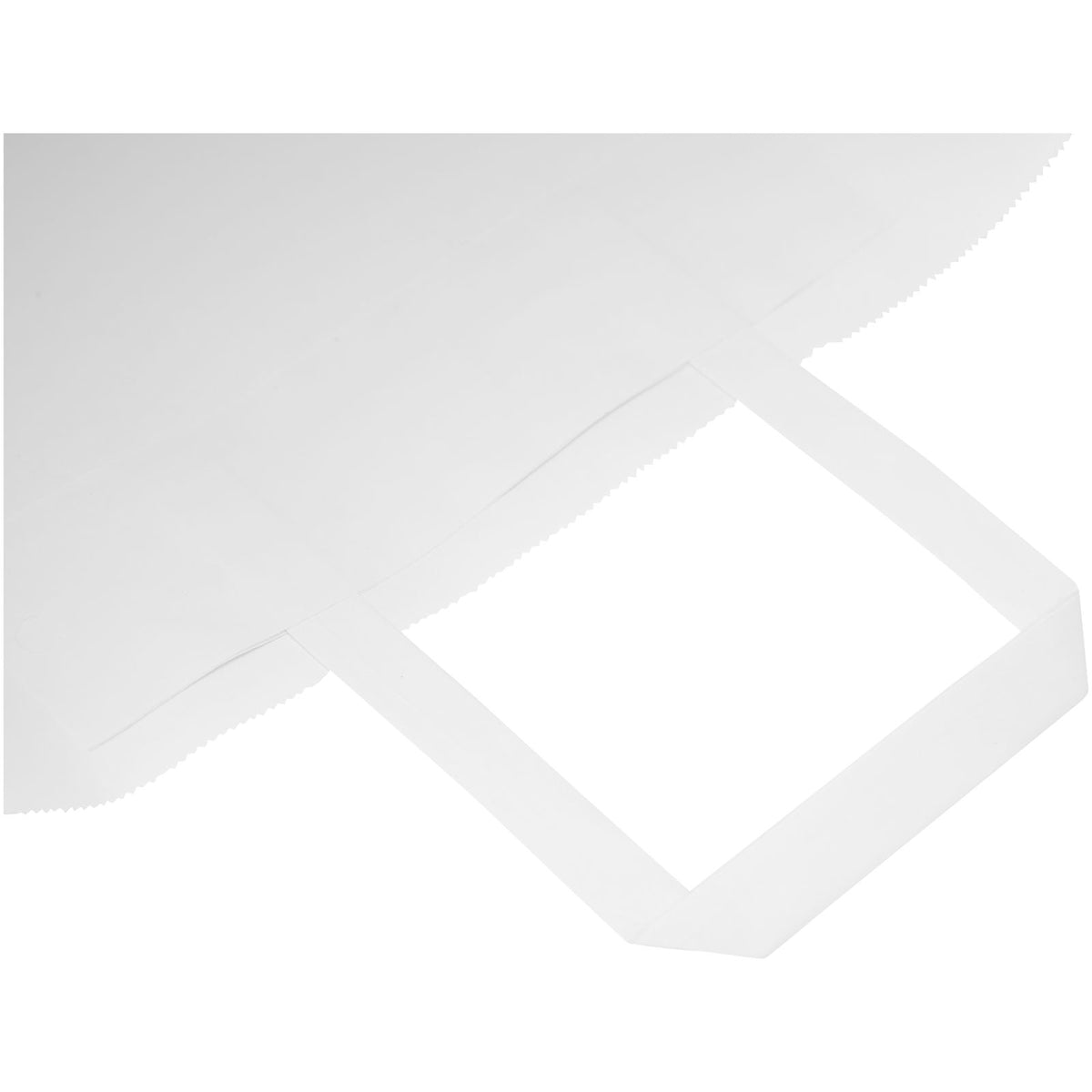 Kraftpapiertasche 80 90 g/m² mit flachen Griffen, 32 × 12 × 40 cm – Weiss