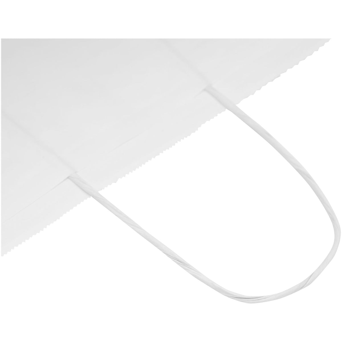Kraftpapiertasche 80 90 g/m² mit gedrehten Griffen, 34 × 20 × 35 cm – Weiss