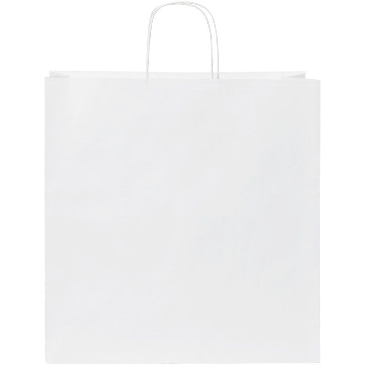 Kraftpapiertasche 80 90 g/m² mit gedrehten Griffen, 34 × 20 × 35 cm – Weiss