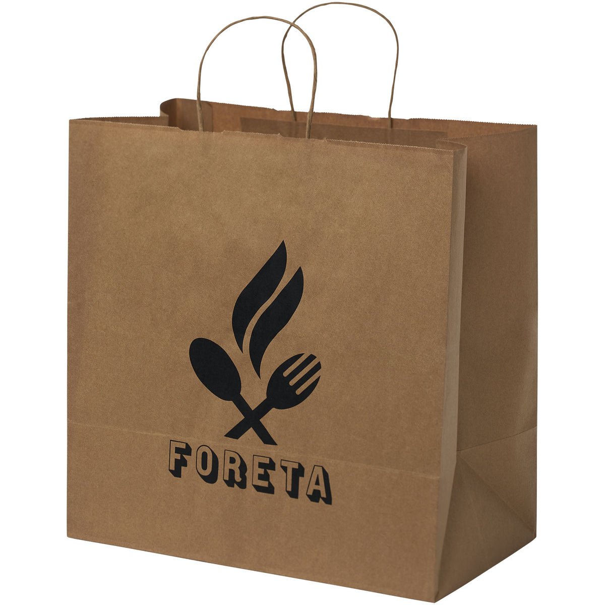 Kraftpapiertasche 80 90 g/m² mit gedrehten Griffen, 34 × 20 × 35 cm – Kraftpapier