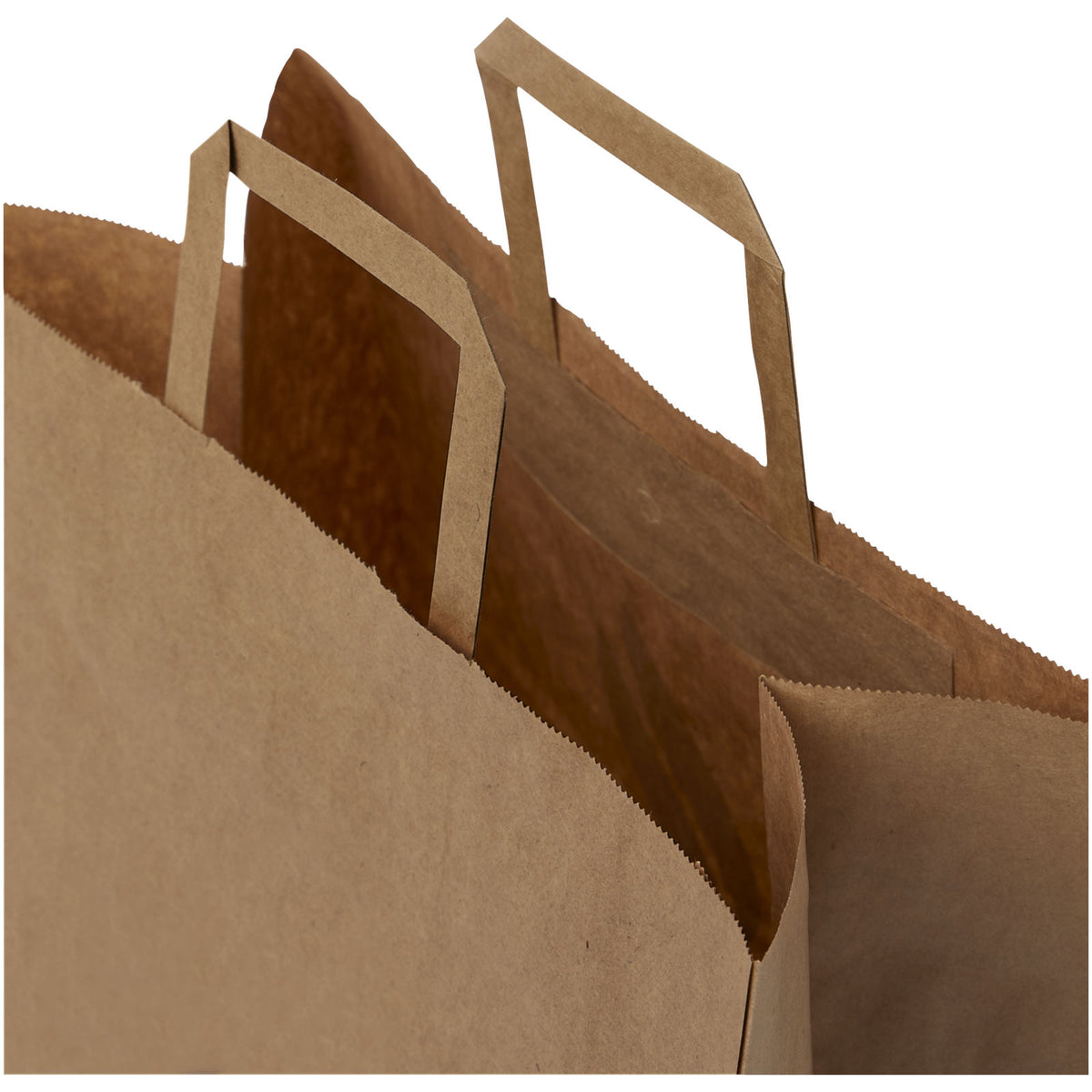 Kraftpapiertasche 80 90 g/m² mit flachen Griffen, 34 × 20 × 35 cm – Kraftpapier