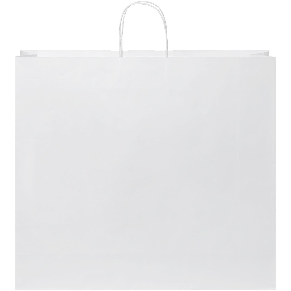 Kraftpapiertasche 90 100 g/m² mit gedrehten Griffen, 49,5 × 14 × 44 cm – Weiss
