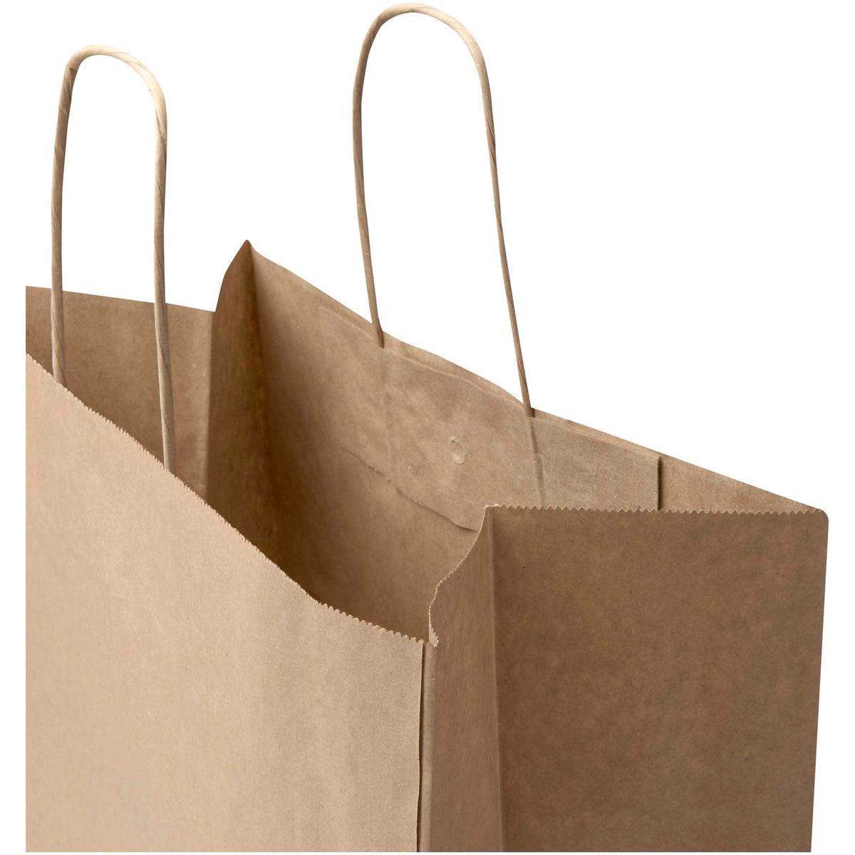 Kraft 80–90 g/m² Papiertasche mit Kordelgriffen, 32 × 17 × 39 cm – Kraftpapier