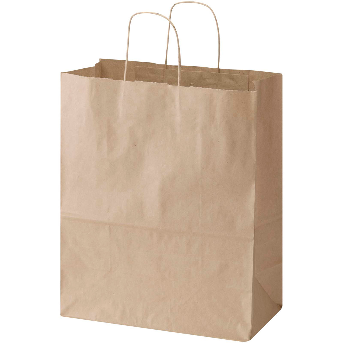 Kraft 80–90 g/m² Papiertasche mit Kordelgriffen, 32 × 17 × 39 cm – Kraftpapier