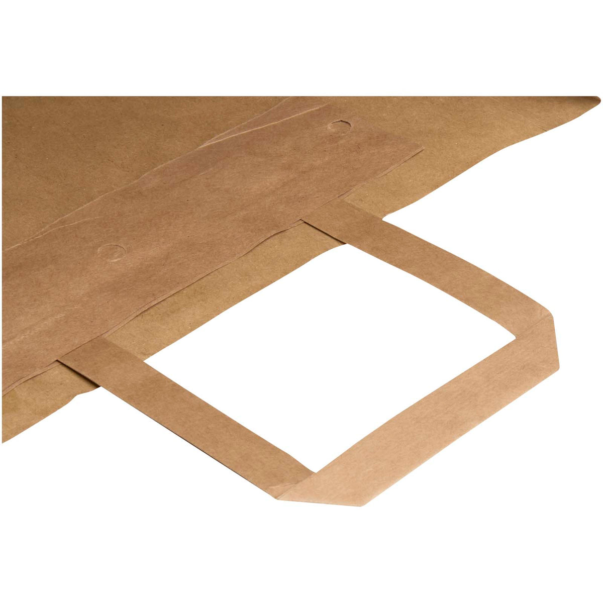 Kraft 80–90 g/m² Papiertasche mit flachen Griffen, 32 × 17 × 39 cm – Kraftpapier