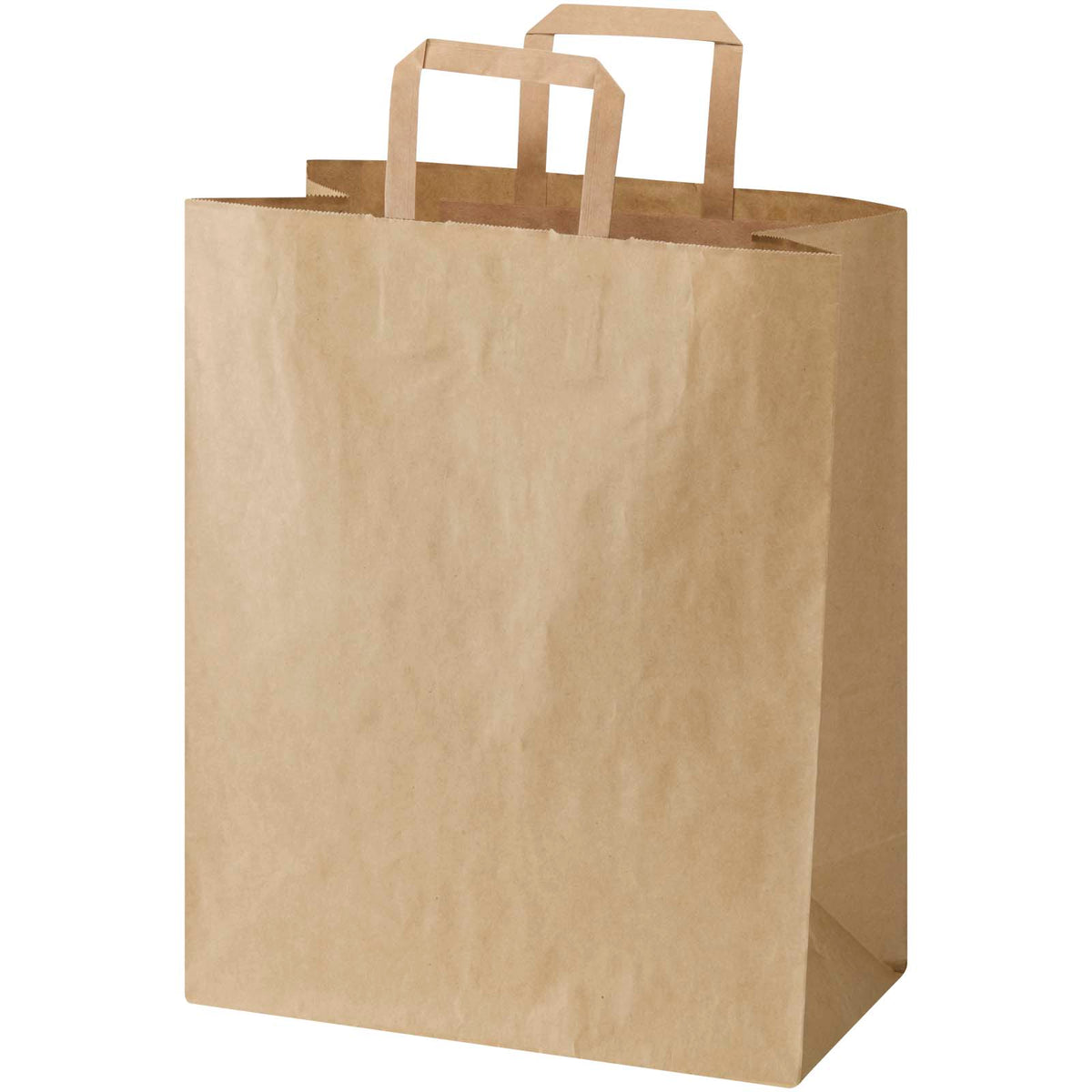 Kraft 80–90 g/m² Papiertasche mit flachen Griffen, 32 × 17 × 39 cm – Kraftpapier