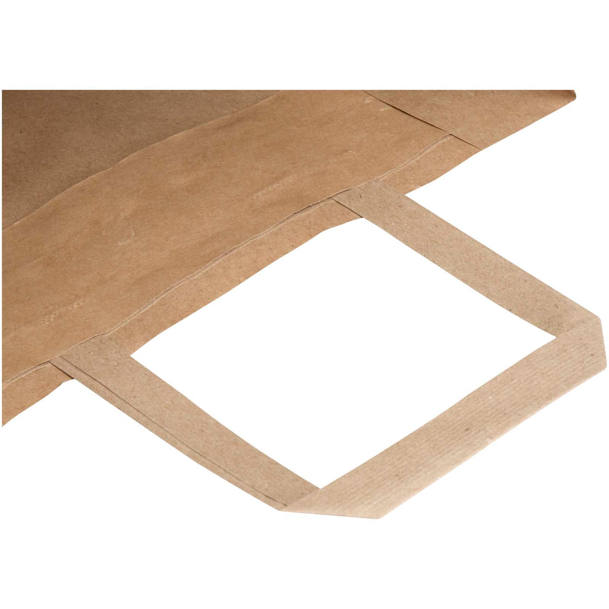 Kraft 80 g/m² Papiertasche mit flachen Griffen, 25 × 15 × 32 cm – Kraftpapier