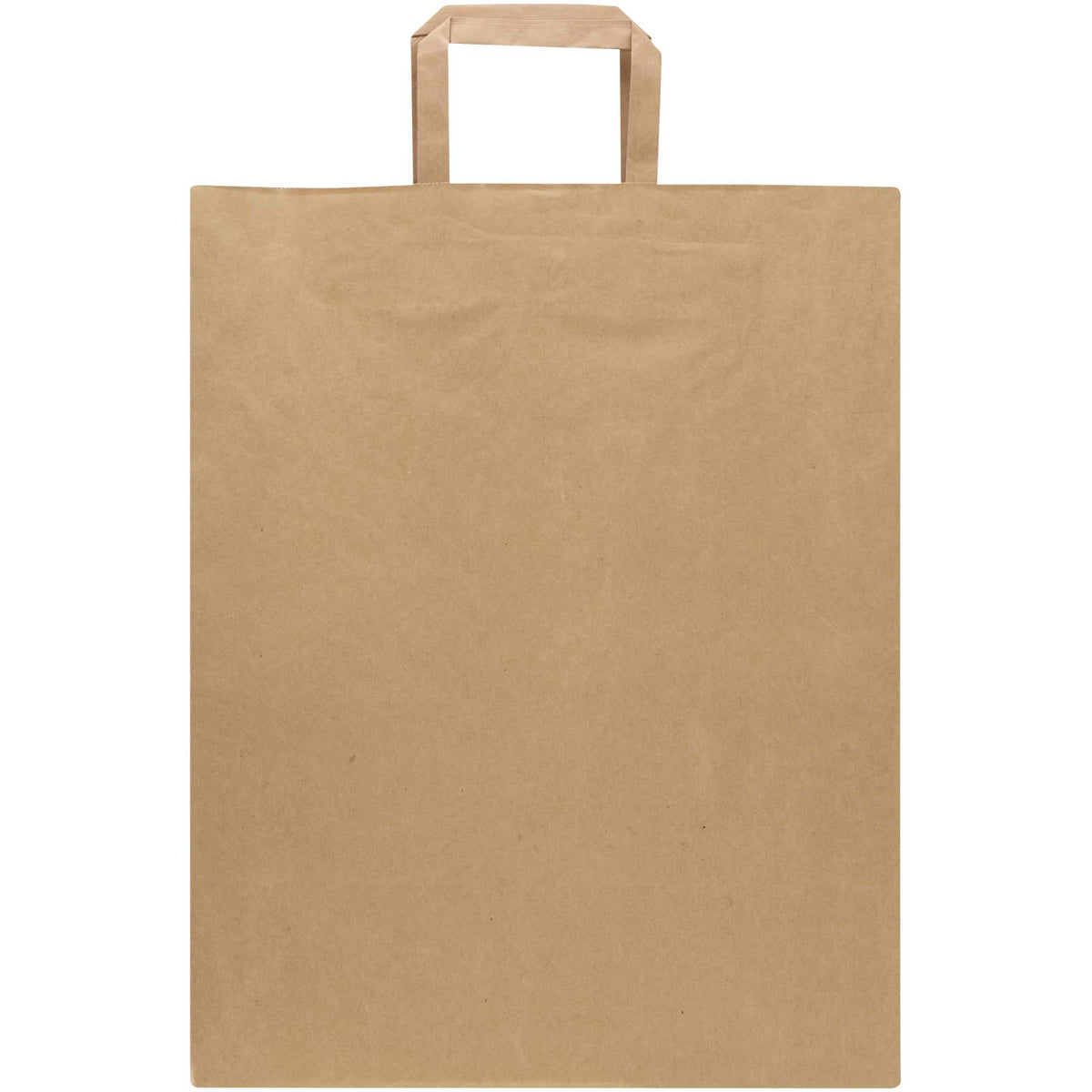 Kraft 80 g/m² Papiertasche mit flachen Griffen, 25 × 15 × 32 cm – Kraftpapier