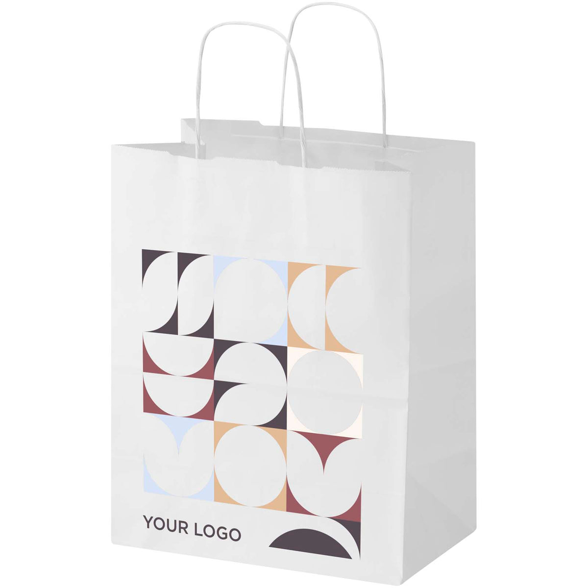 Kraft 80–90 g/m² Papiertasche mit Kordelgriffen, 25 × 15 × 32 cm