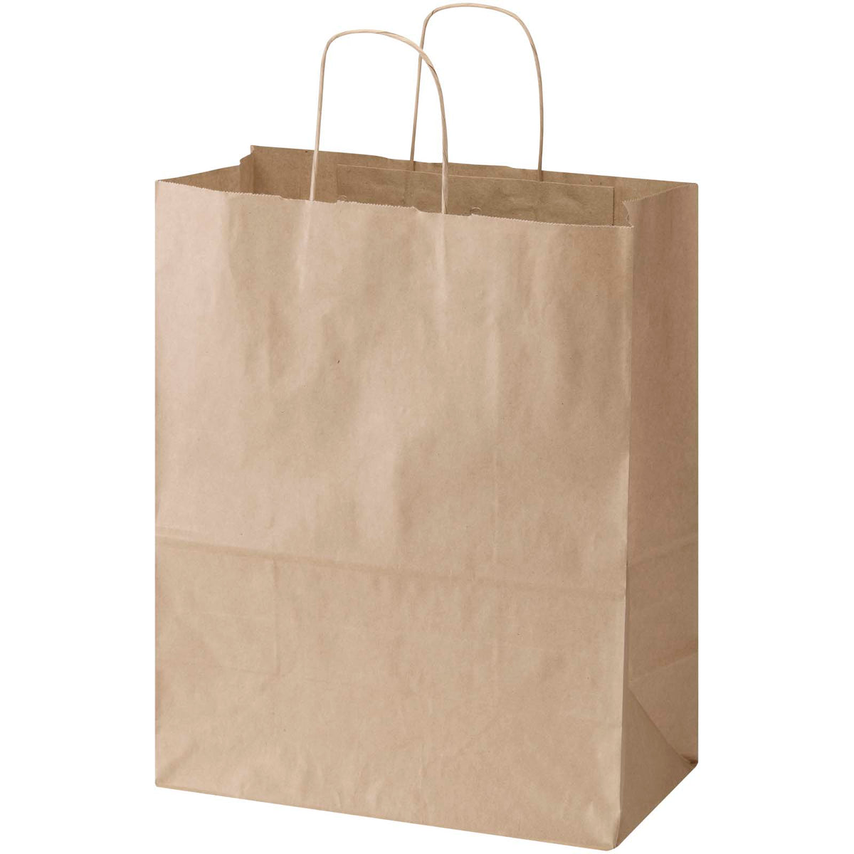 Kraft 80–90 g/m² Papiertasche mit Kordelgriffen, 25 × 15 × 32 cm – Kraftpapier