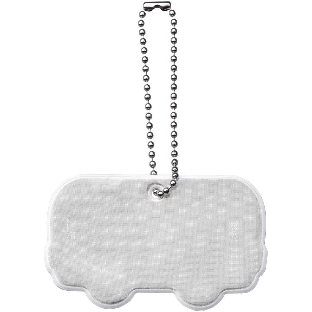 Reflektierender Anhänger in Busform – Weiss