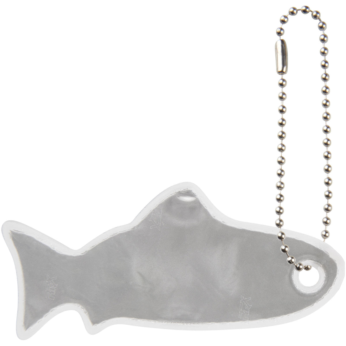 RFX™ H 12 Reflektierender Anhänger in Form eines Fisches – Weiss