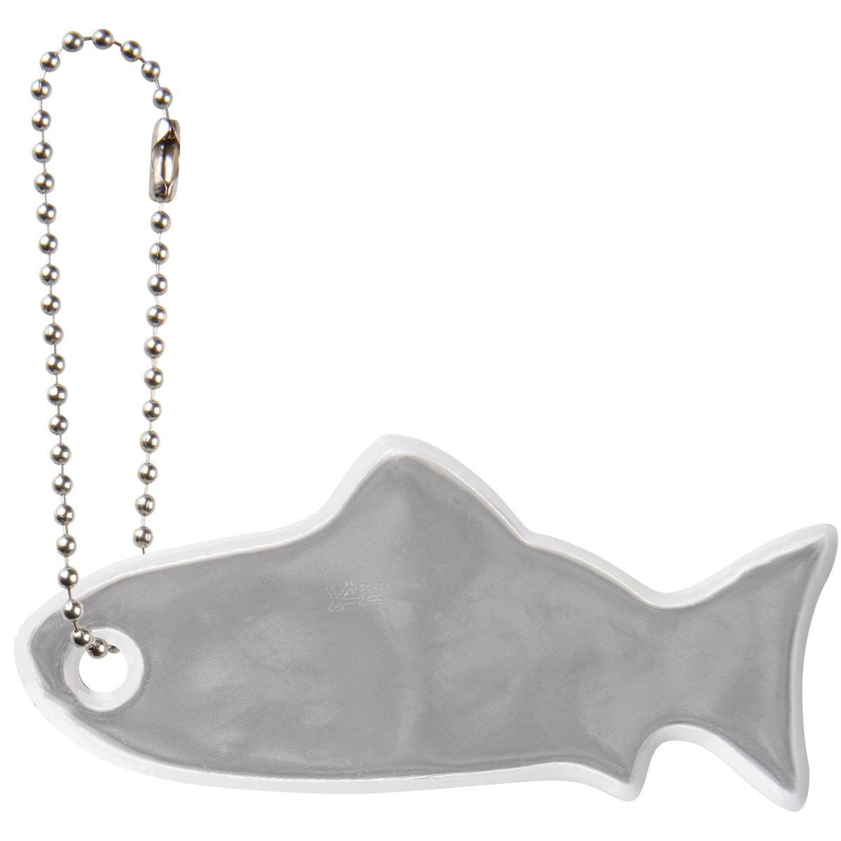 RFX™ H 12 Reflektierender Anhänger in Form eines Fisches – Weiss
