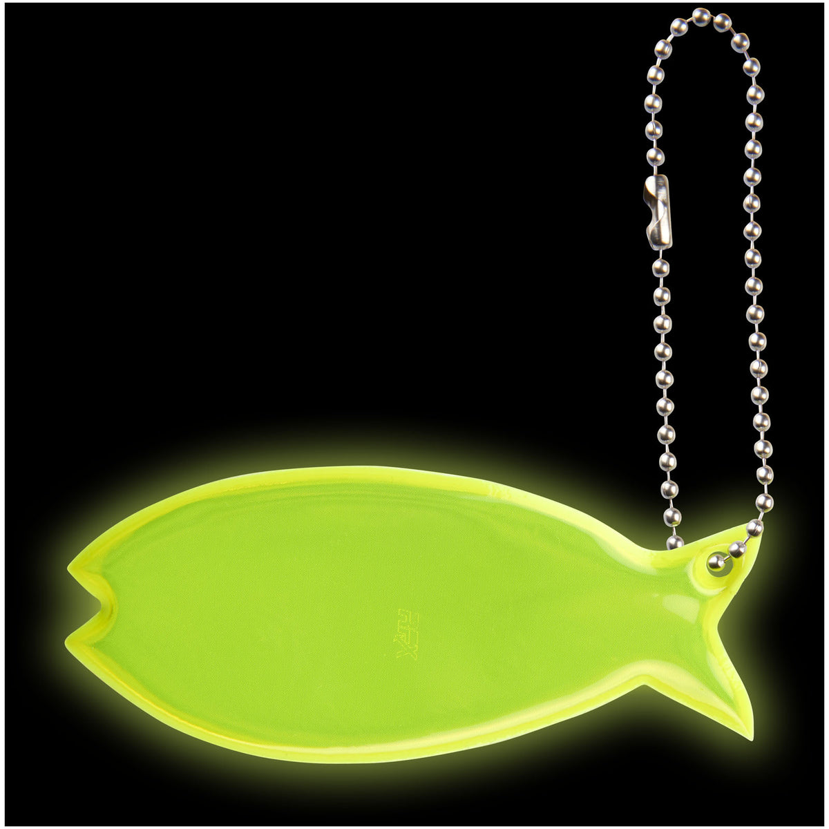 RFX™ H 12 Reflektierender Anhänger in Form eines Fisches – Neongelb