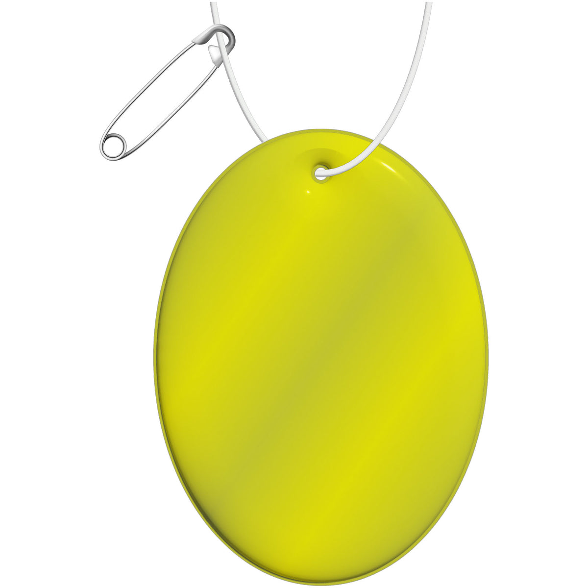 RFX™ H 12 Reflektierender, ovaler Anhänger – Neongelb
