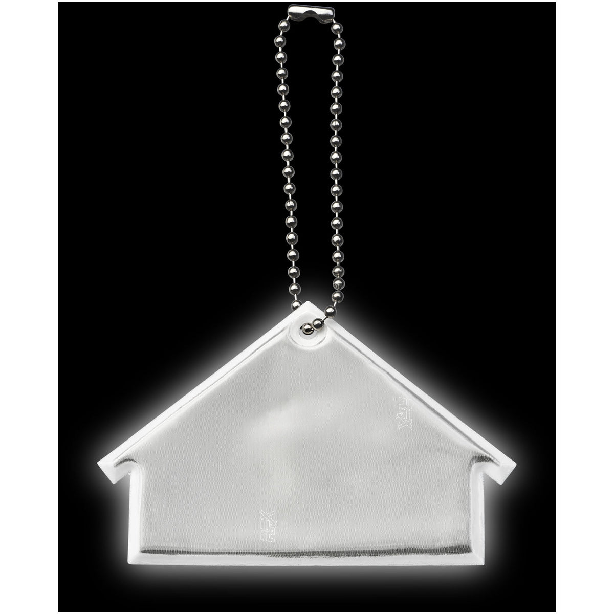 RFX™ H 12 Reflektierende Anhänger in Form eines Hauses – Weiss