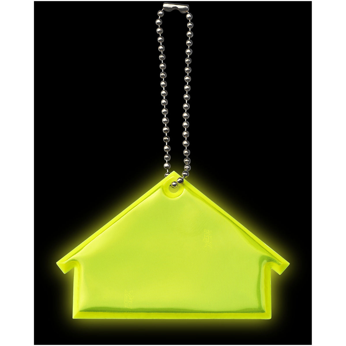 RFX™ H 12 Reflektierende Anhänger in Form eines Hauses – Neongelb