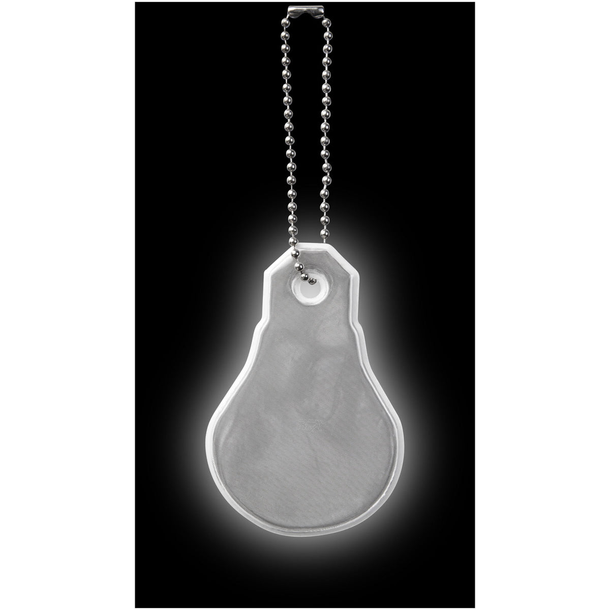 RFX™ H 12 Reflektierender Anhänger in Lampenform – Weiss