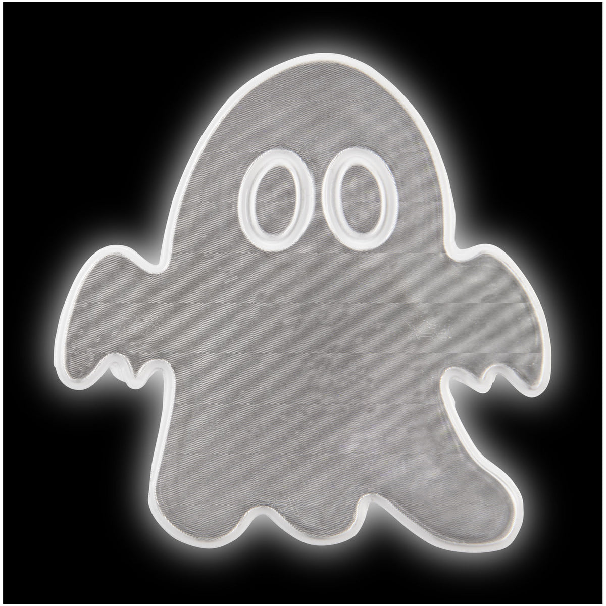 RFX™ S 09 Reflektierender, kleiner Geist PVC Aufkleber – Weiss