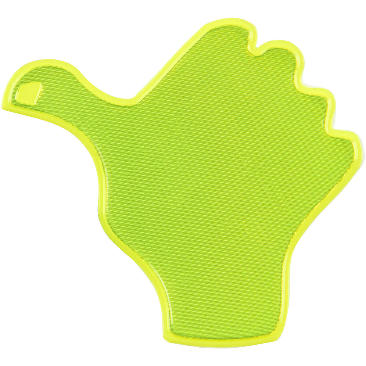 RFX™ S 12 Reflektierender Daumen PVC Aufkleber – Neongelb
