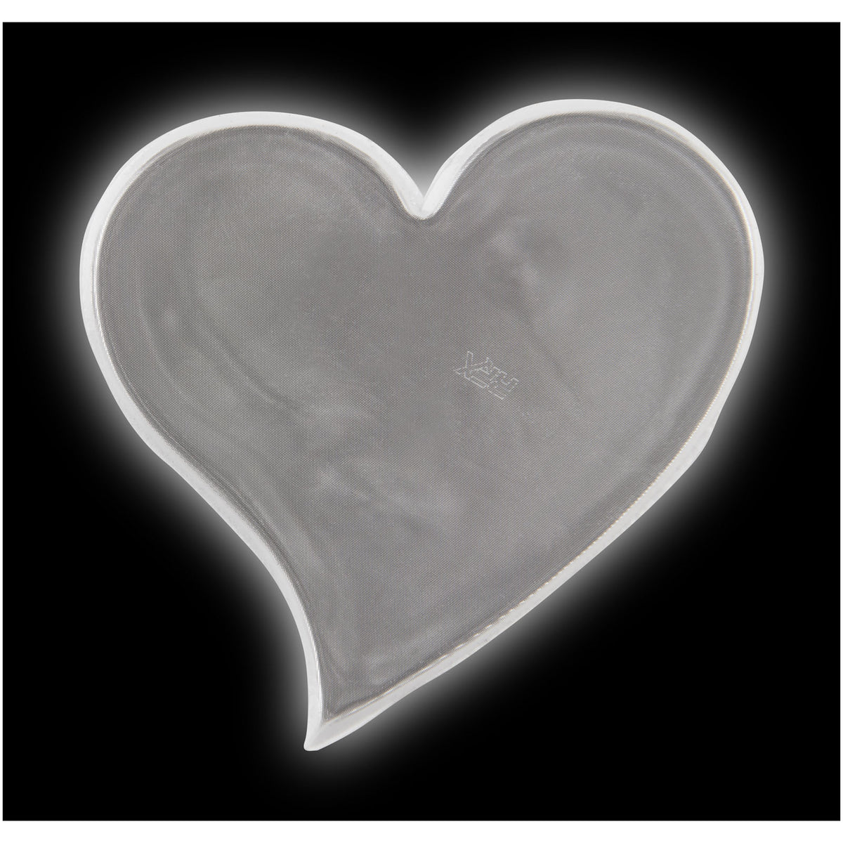 RFX™ S 12 Reflektierender Herz PVC Aufkleber L – Weiss