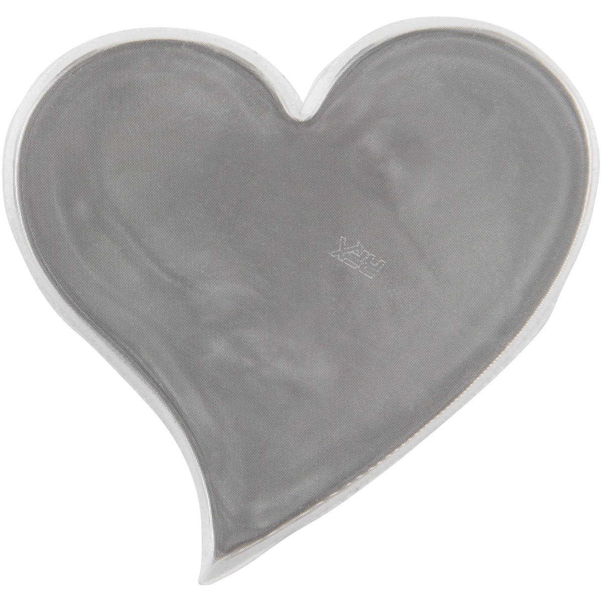 RFX™ S 12 Reflektierender Herz PVC Aufkleber L – Weiss