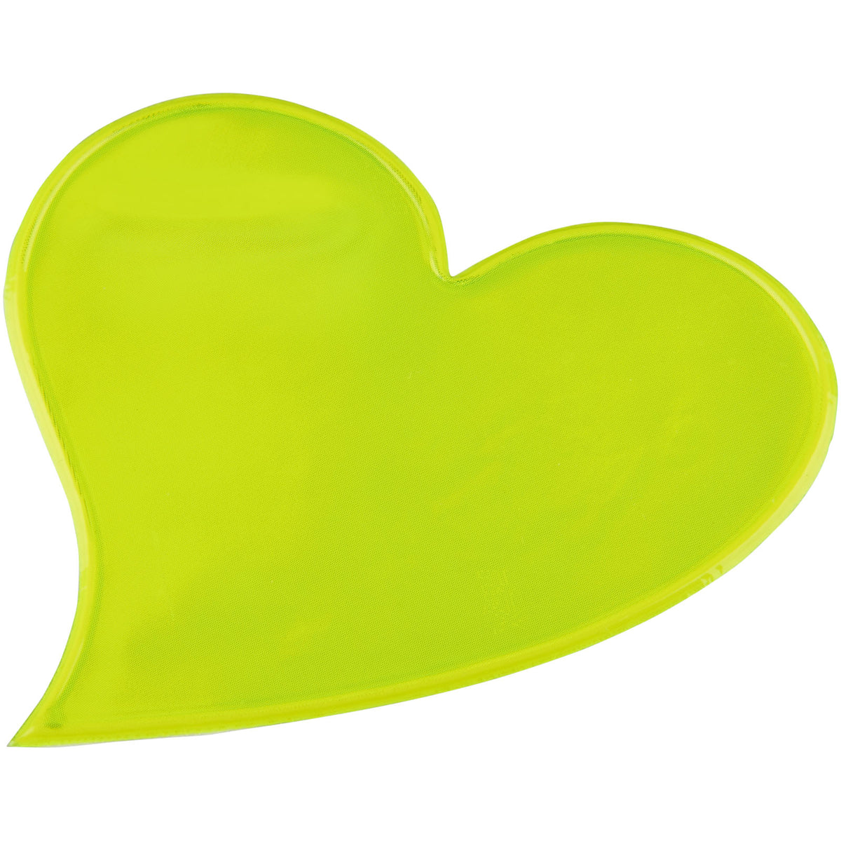 RFX™ S 12 Reflektierender Herz PVC Aufkleber L – Neongelb