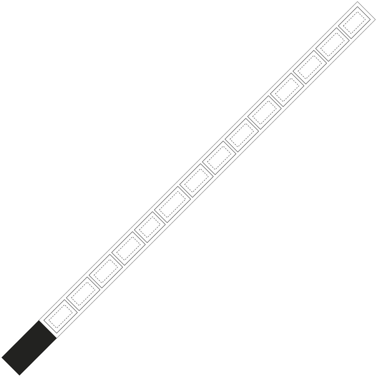 RFX™ 40 cm reflektierendes PVC Band für Haustiere – Neongelb