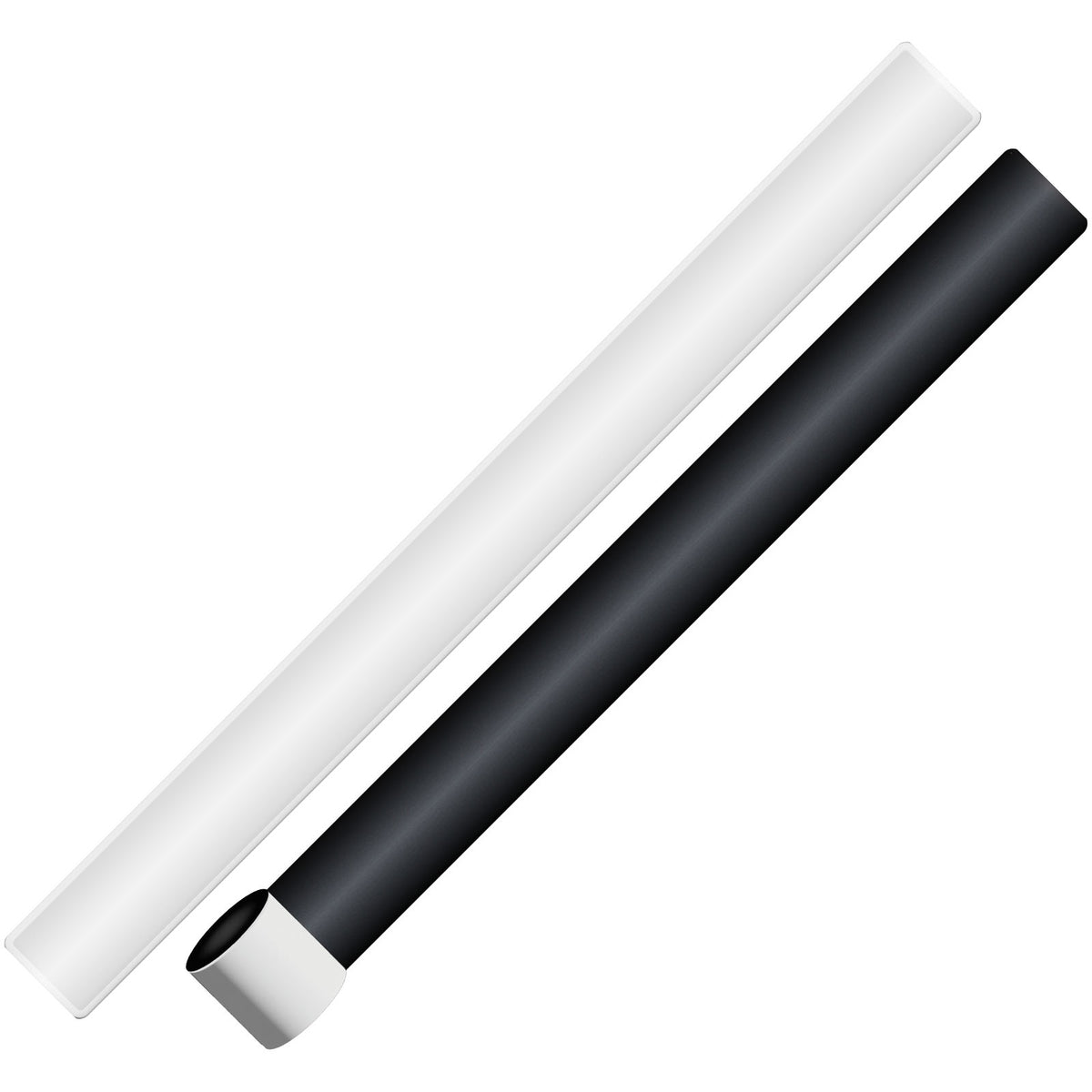 RFX™ 34 cm reflektierendes TPU Schnapparmband – Weiss