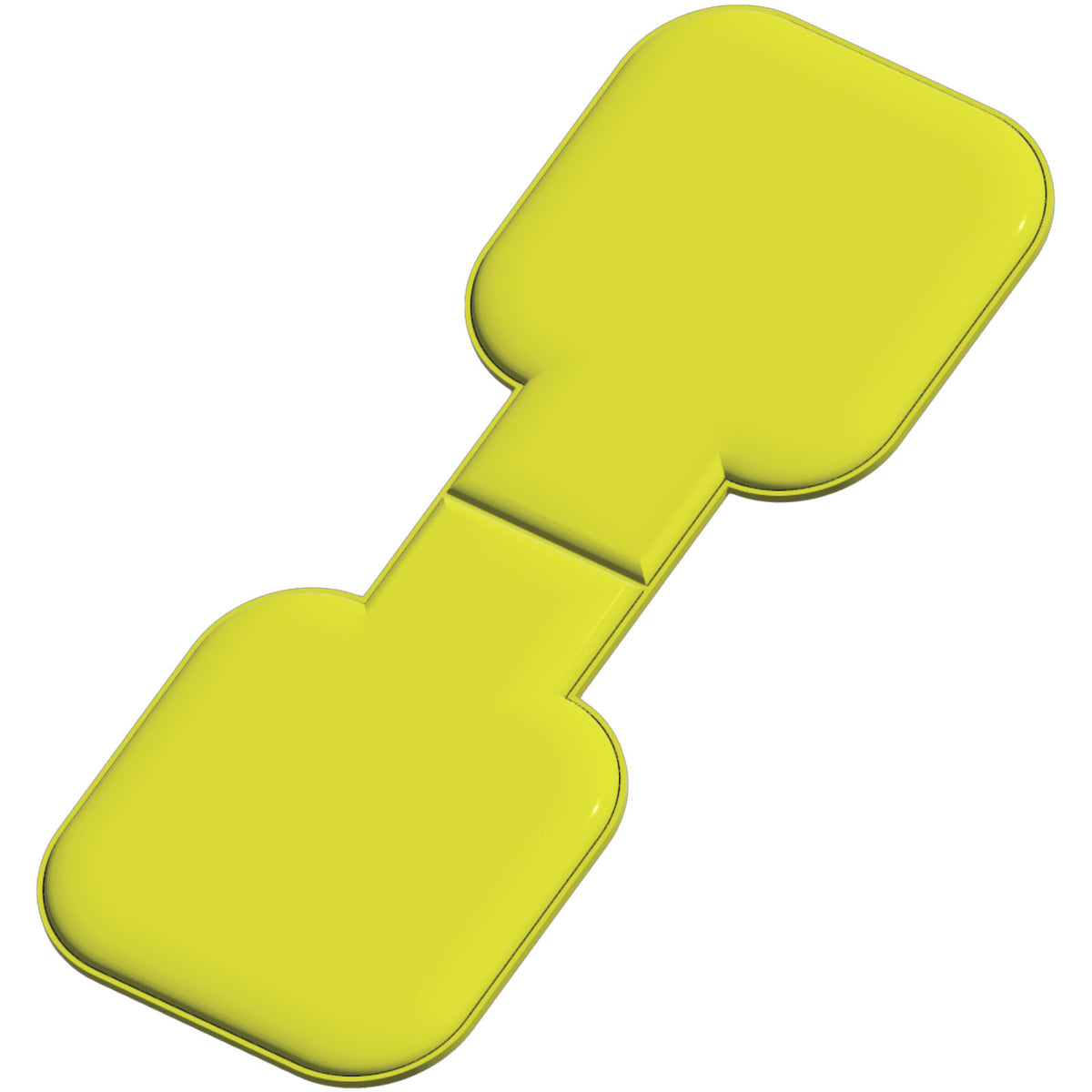 RFX™ M 10 Quadratischer, reflektierender TPU Magnet – Neongelb