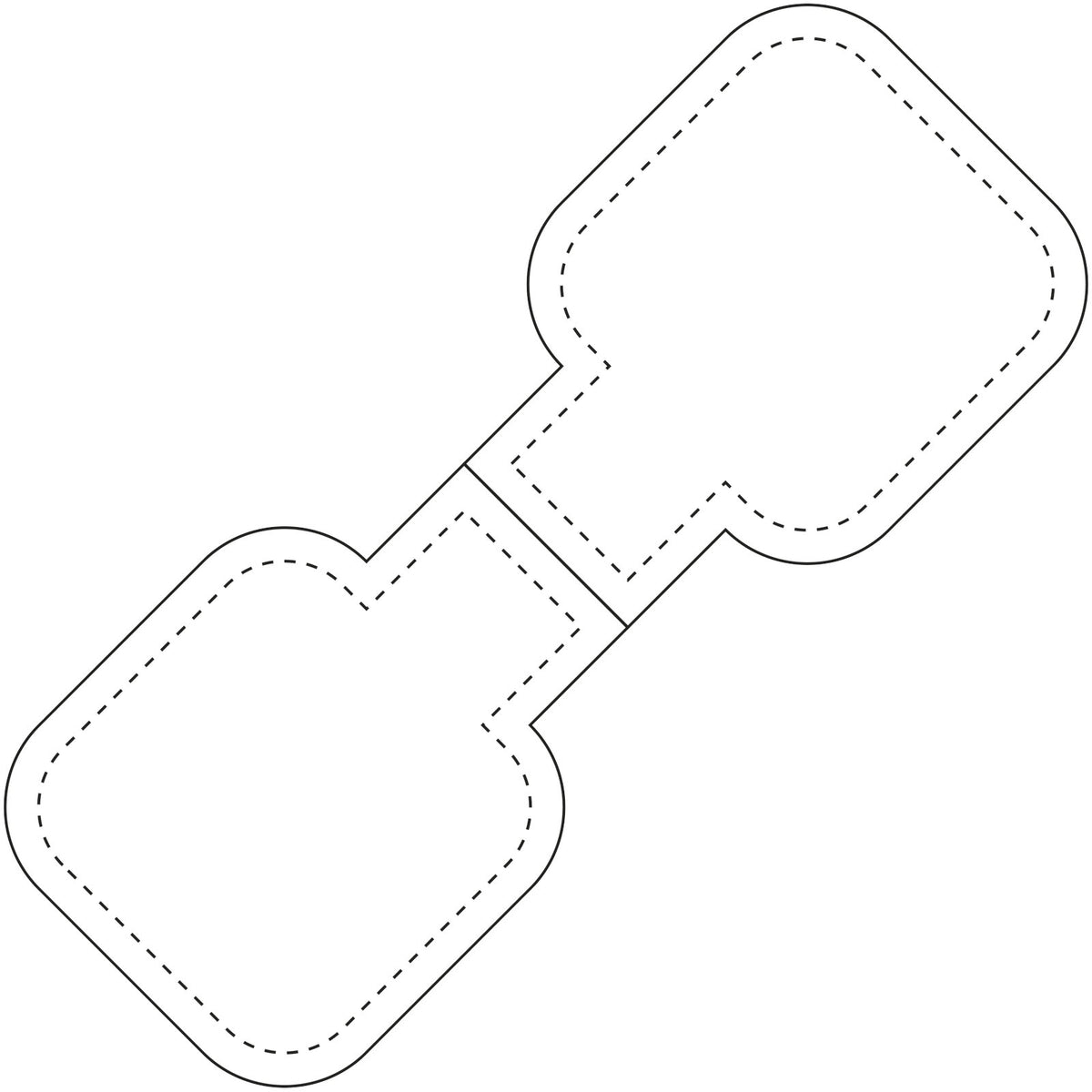 RFX™ M 10 Quadratischer, reflektierender TPU Magnet – Neongelb