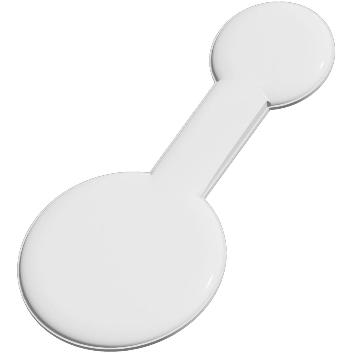 RFX™ M 10 Runder, reflektierender TPU Magnet, groß – Weiss