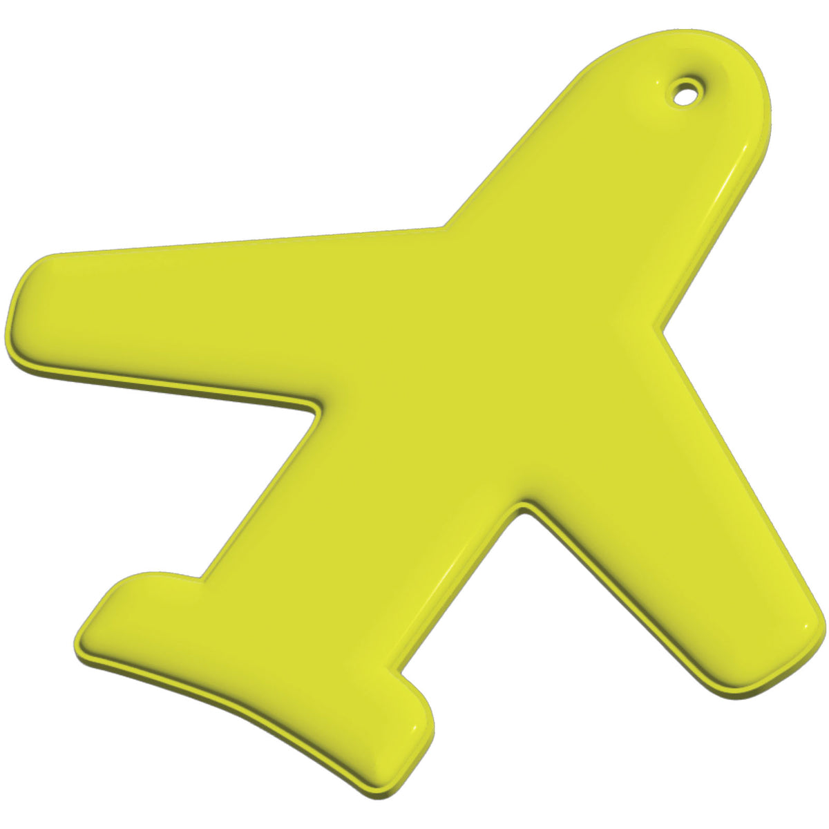 RFX™ H 09 Reflektierender PVC Anhänger Flugzeugs – Neongelb