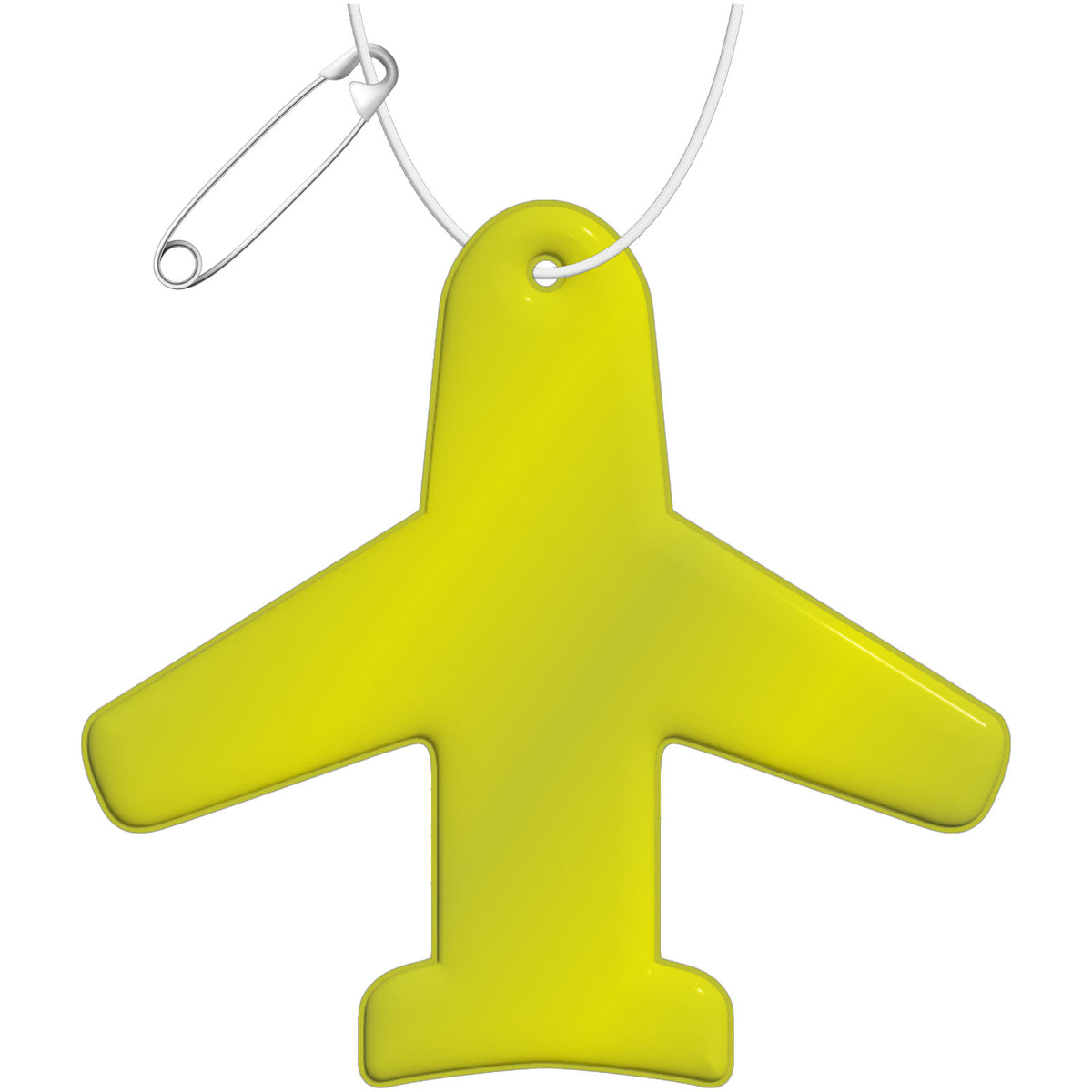 RFX™ H 09 Reflektierender TPU Anhänger Flugzeugs – Neongelb