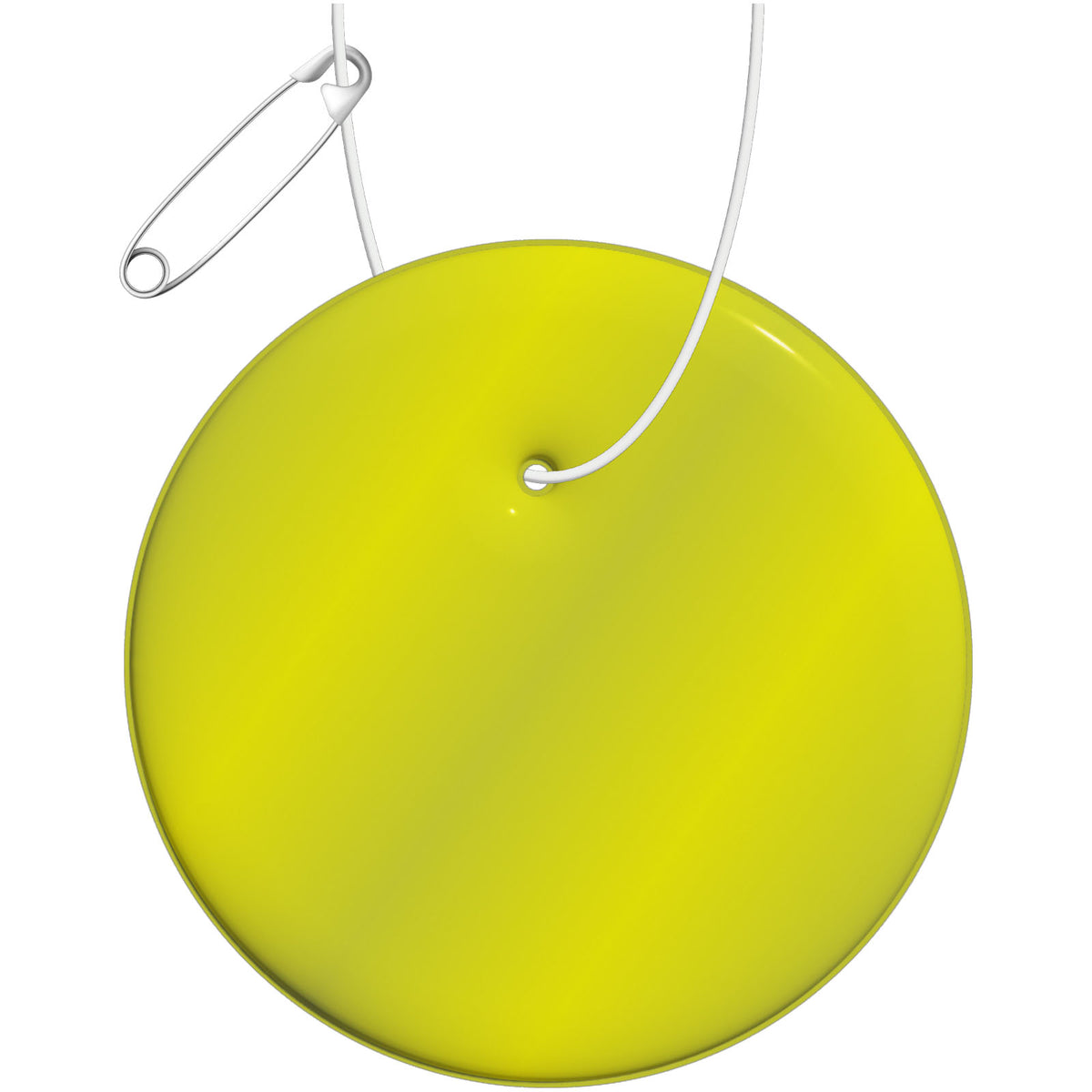 RFX™ H 09 Runder reflektierender PVC Anhänger – Neongelb