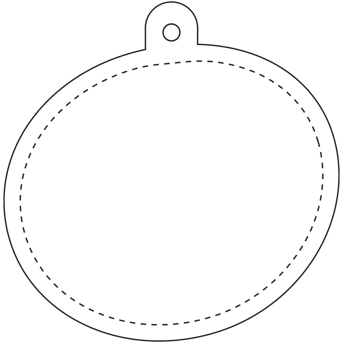 RFX™ H 09 ovaler reflektierender PVC Anhänger – Weiss