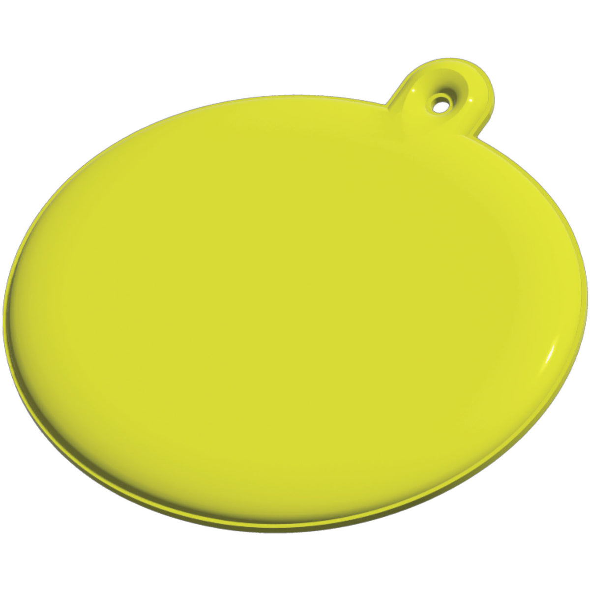 RFX™ H 09 ovaler reflektierender PVC Anhänger – Neongelb