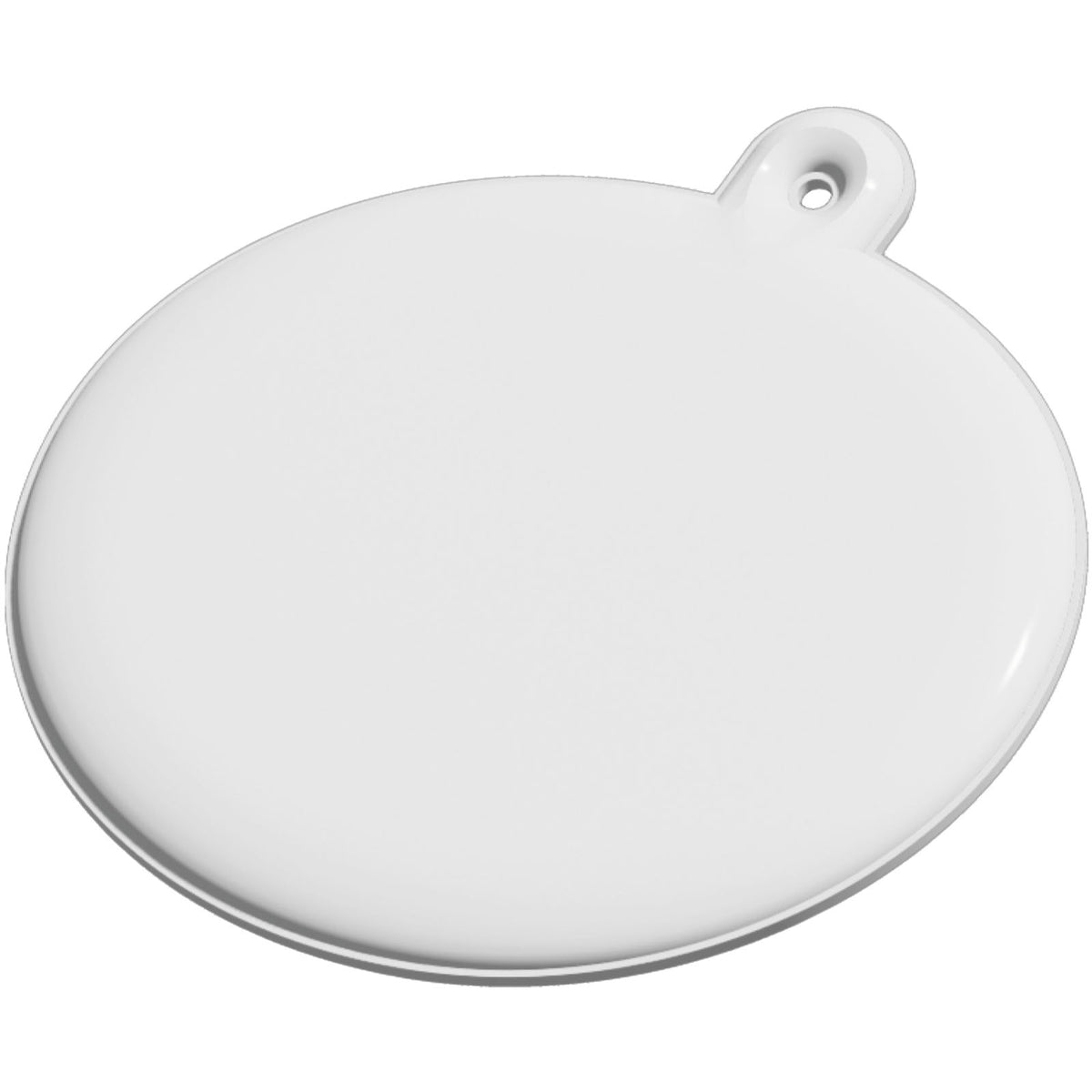RFX™ H 09 ovaler reflektierender TPU Anhänger – Weiss