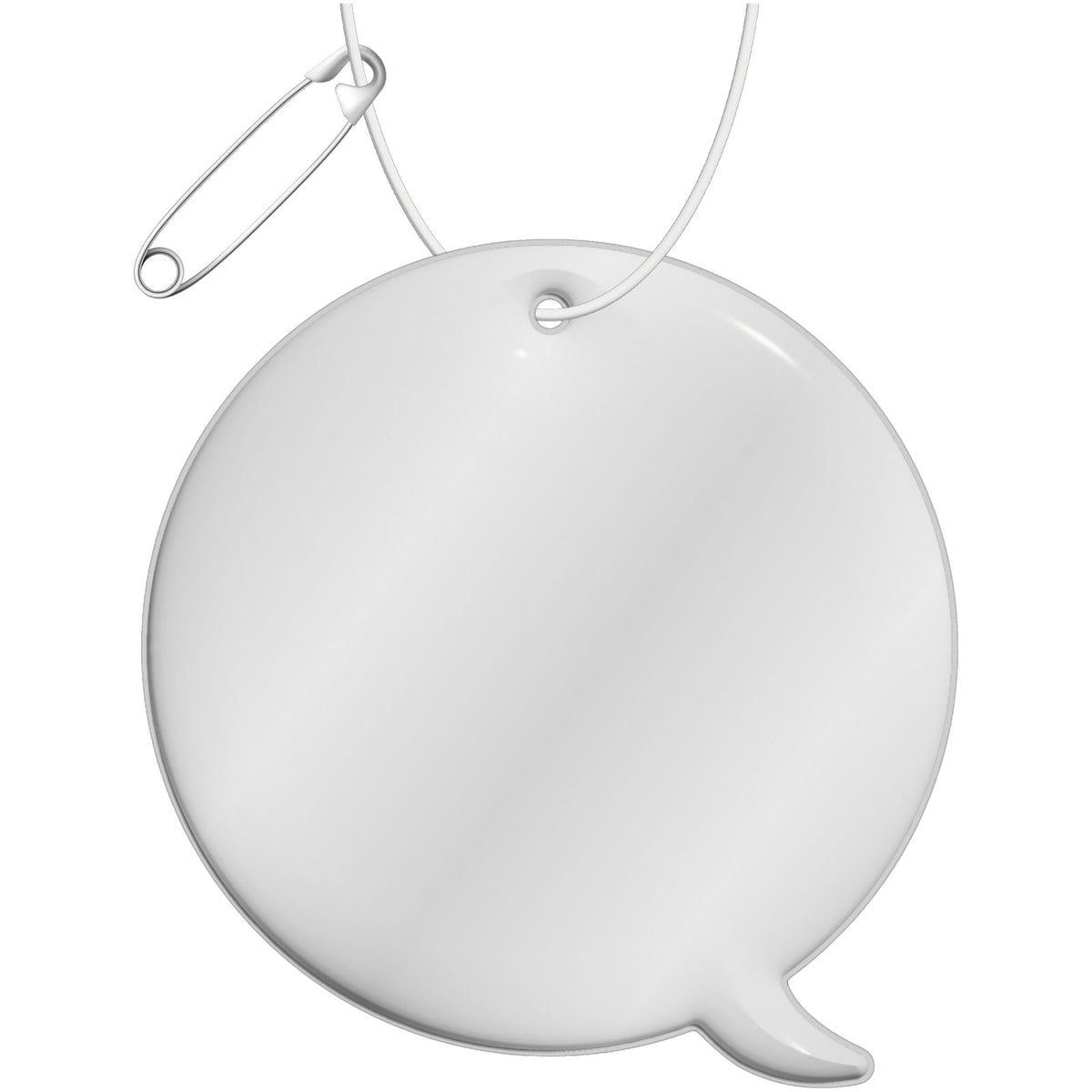 RFX™ H 09 Reflektierender Callout PVC Anhänger – Weiss