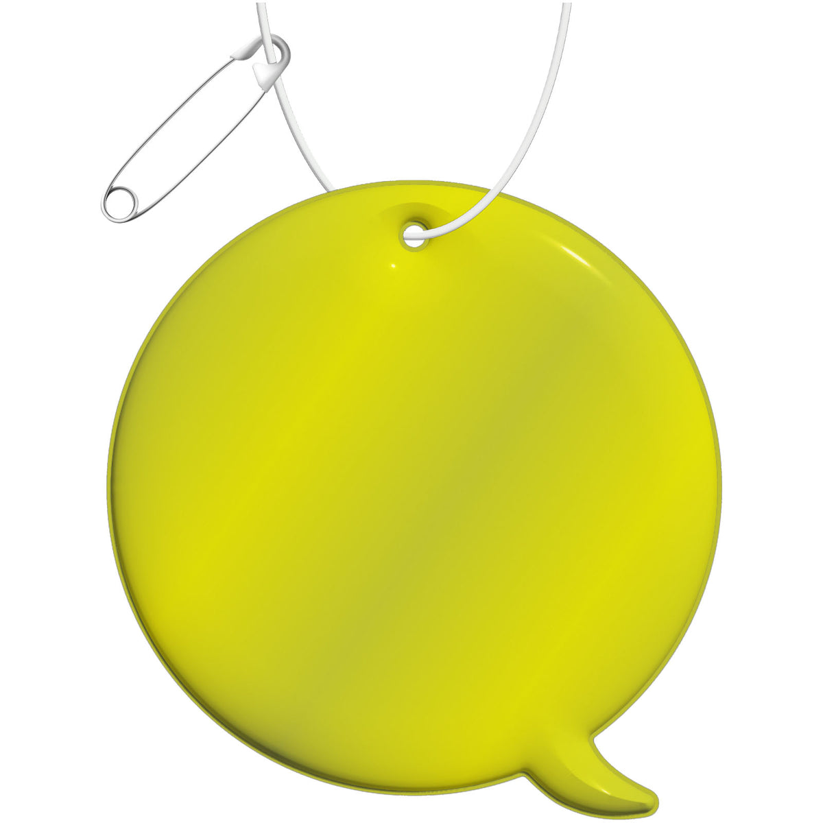 RFX™ H 09 Reflektierender Callout TPU Anhänger – Neongelb