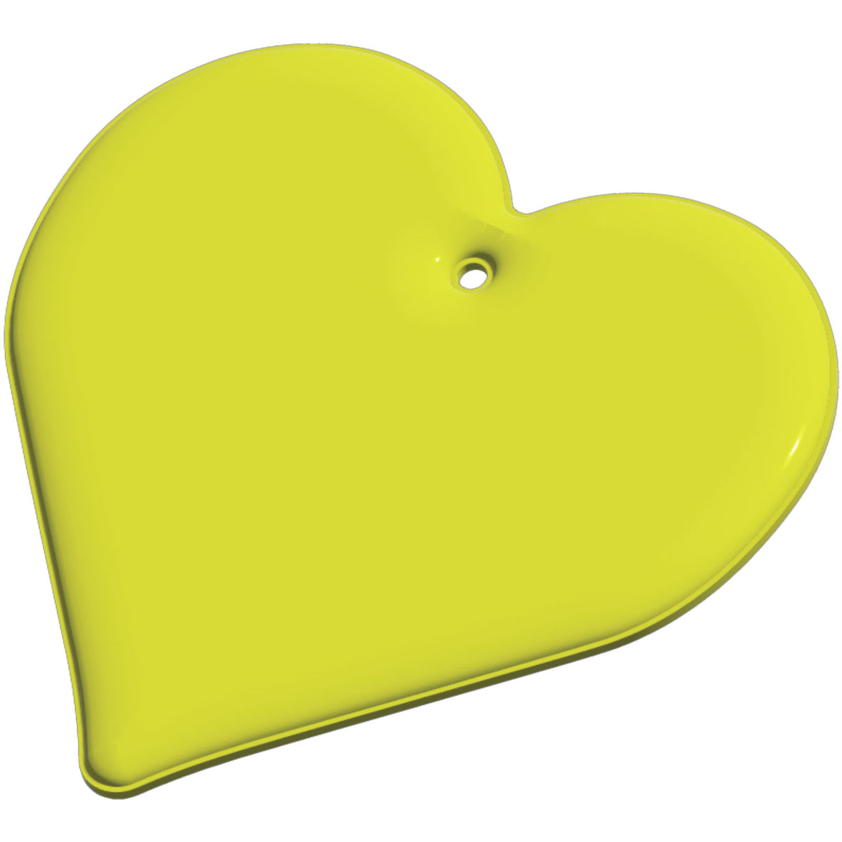 RFX™ H 09 Reflektierender PVC Anhänger Herz – Neongelb