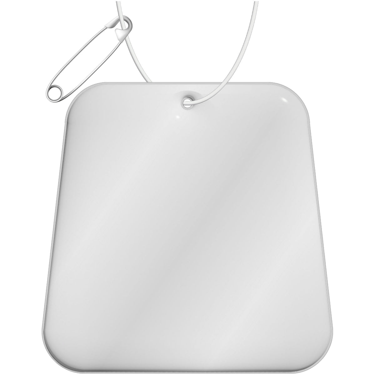 RFX™ H 09 Trapezförmiger reflektierender TPU Anhänger – Weiss