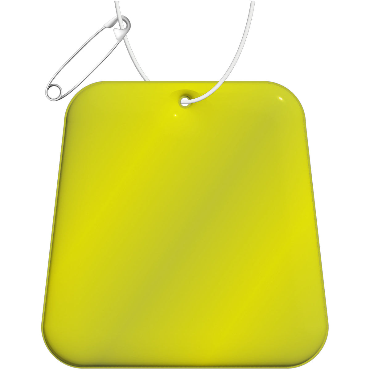 RFX™ H 09 Trapezförmiger reflektierender TPU Anhänger – Neongelb