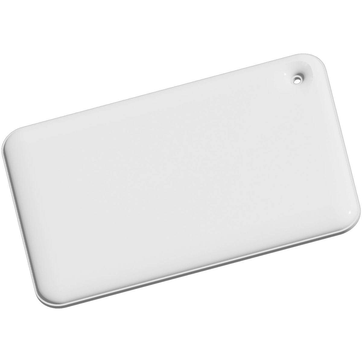 RFX™ H 10 Rechteckiger, reflektierender PVC Anhänger, klein – Weiss