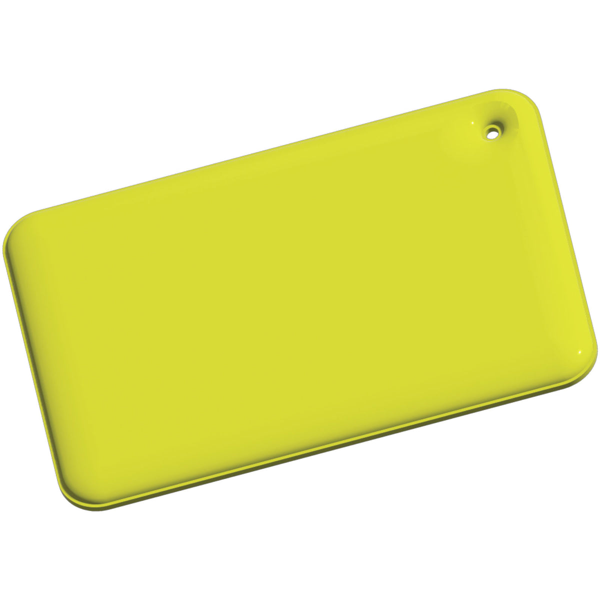 RFX™ H 10 Rechteckiger, reflektierender TPU Anhänger, klein – Neongelb