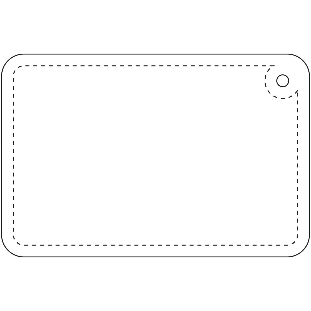 RFX™ H 10 Rechteckiger, reflektierender TPU Anhänger, klein – Neongelb