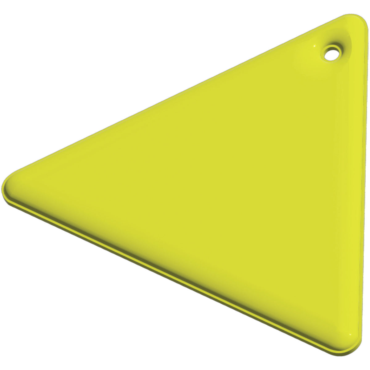 RFX™ H 12 Dreieckiger reflektierender PVC Anhänger – Neongelb
