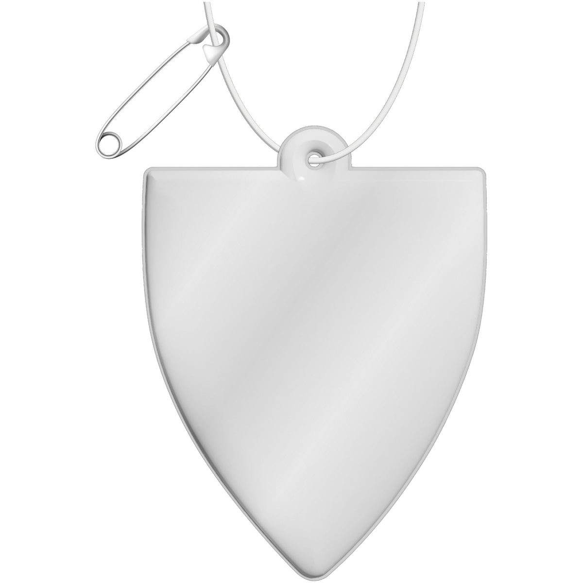 RFX™ H 12 reflektierender PVC Koffer Anhänger – Weiss