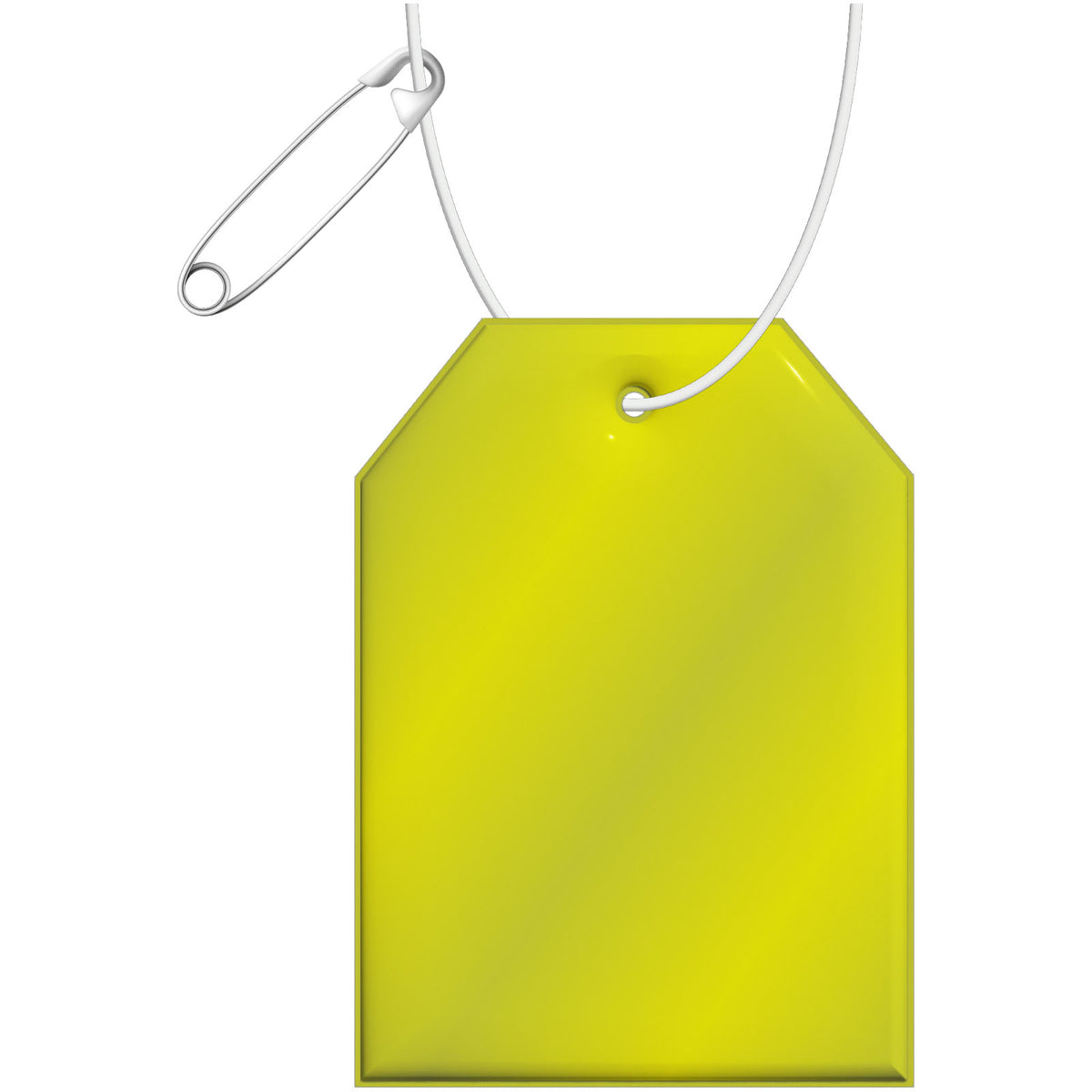 RFX™ H 12 Reflektierender Tag PVC Anhänger – Neongelb