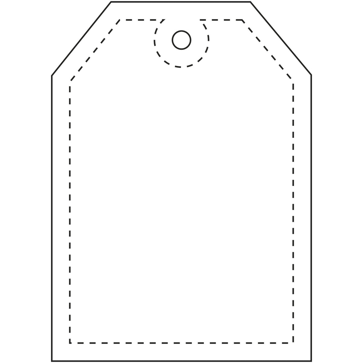 RFX™ H 12 Reflektierender Tag PVC Anhänger – Neongelb